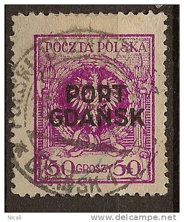 DANZIG (POLISH) 1925 50g SG R11 U YB42 - Port Gdansk