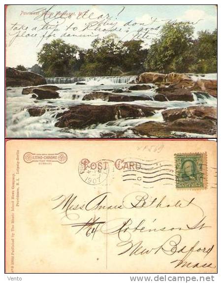 USA Pawiuxet Falls. ... XF569 Used 1907 - Andere & Zonder Classificatie