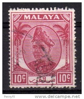 MALAYA SELANGOR - 1949/55 YT 53 USED - Selangor