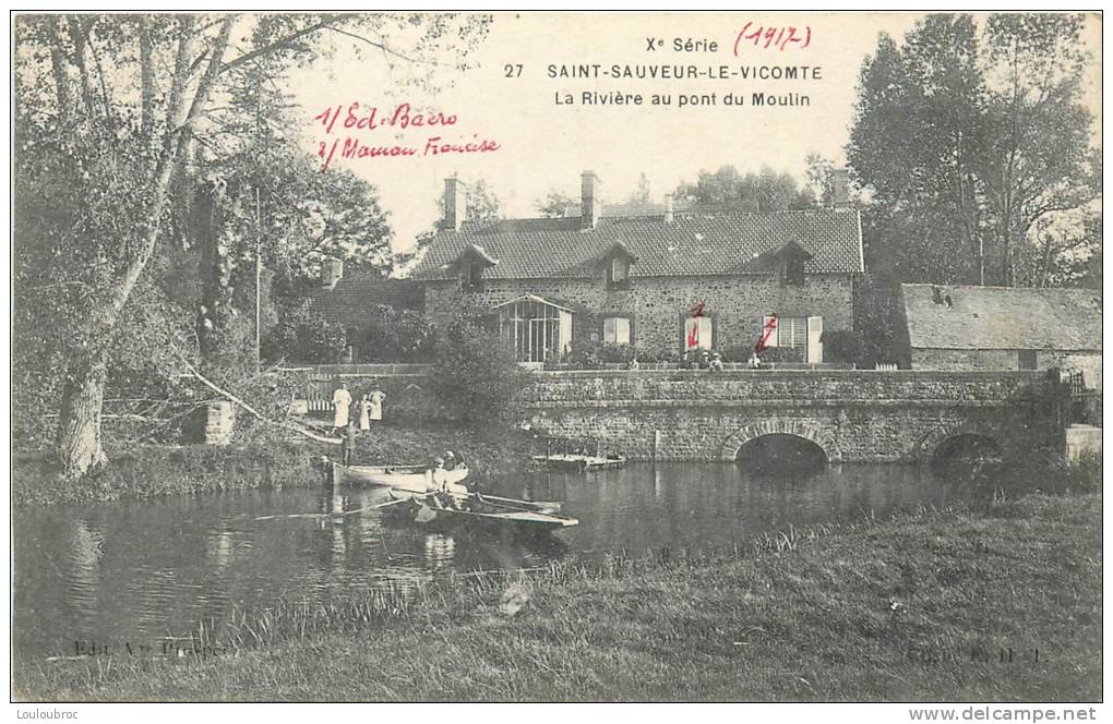 50 SAINT SAUVEUR LE VICOMTE LA RIVIERE AU PONT DU MOULIN - Saint Sauveur Le Vicomte