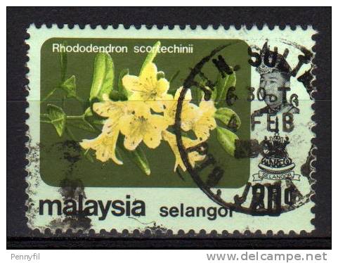 SELANGOR - 1984/85 YT 108 USED SENZA FILIGRANA - Selangor