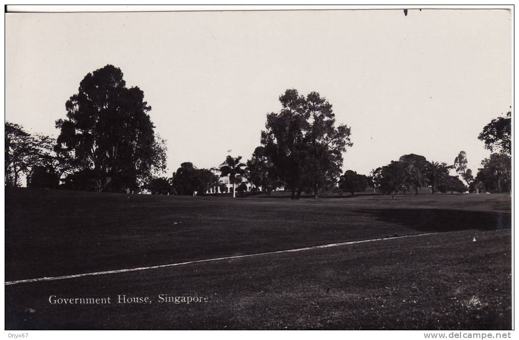 SINGAPORE-CHINE-CHINA- ASIE-ASIEN -Carte Photo - Government House  -   VOIR 2 SCANS - - Cina