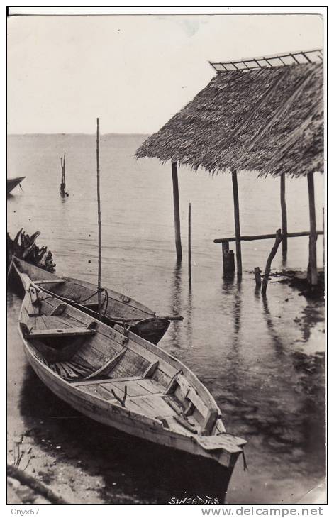 SINGAPORE-CHINE-CHINA- ASIE-ASIEN -Carte Photo -Boat-Bateau-Jonque  -   VOIR 2 SCANS - - Cina