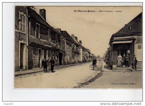 SAINT MARS LA BRIERE - Rue Principale - Centre - Très Bon état - Autres & Non Classés