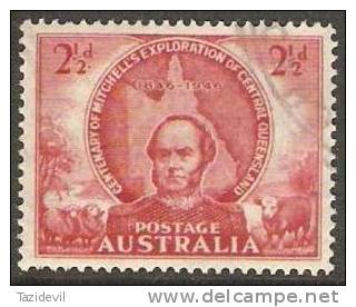 AUSTRALIA -  USED 1946 2&frac12;d Mitchell - Explorer - Used Stamps