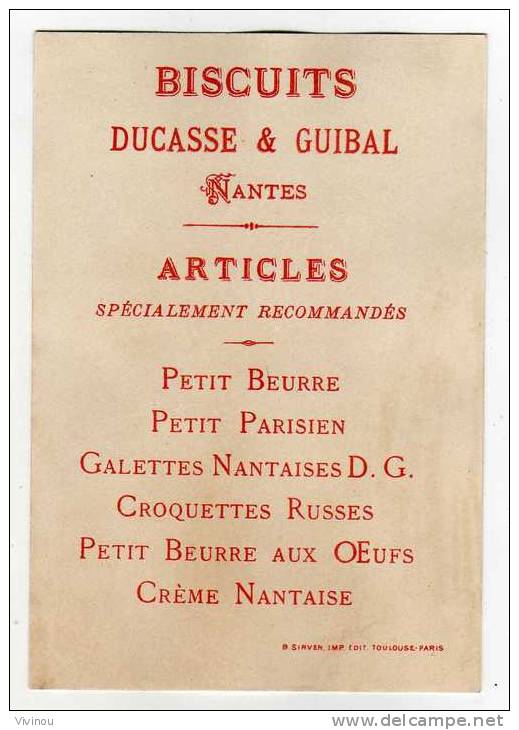 Chromo Biscuits Petit Parisien Nouveau Ducasse & Guibal Nantes Jeune Femme élégante Jeu Jardin Balançoire Escarpolette - Other & Unclassified