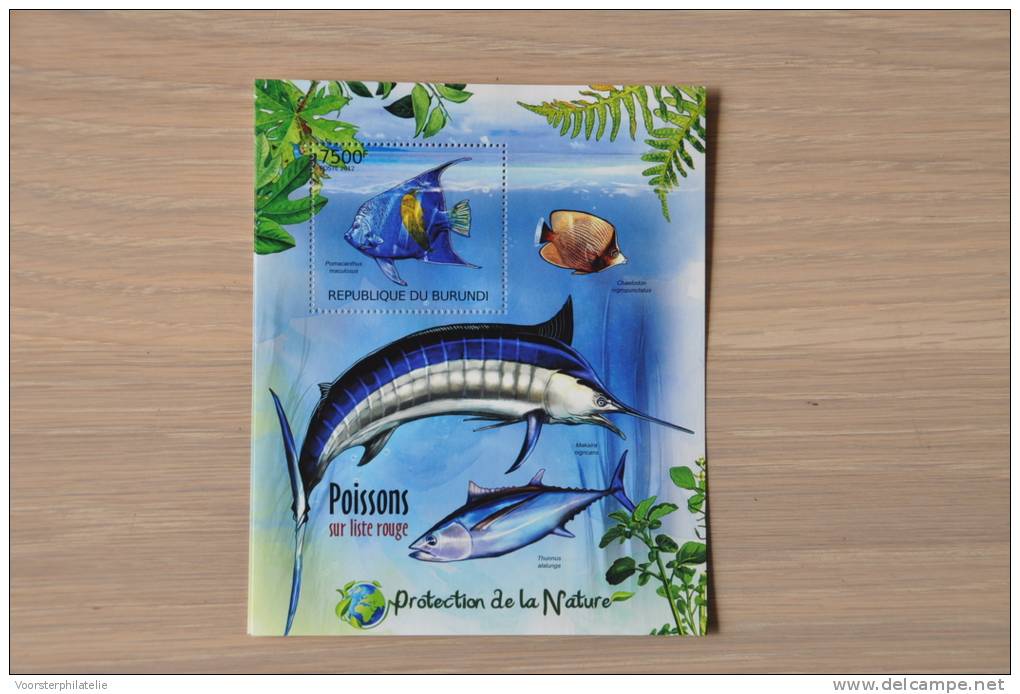 M1-69 ++ 2012 REP. BURUNDI VISSEN FISHES POSSON SWORDFISH - Unused Stamps