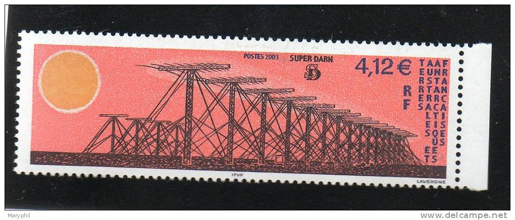 LOT 599 - T.A.A.F  N°357 ** -  SUPER DARN    - FACIALE 4.12 € - Neufs