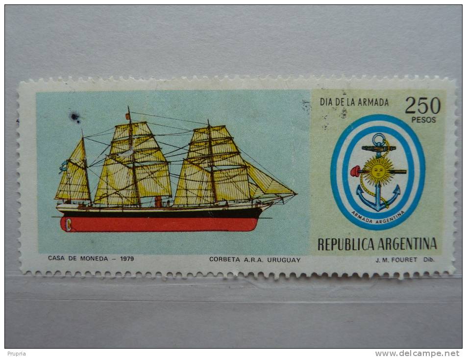 Argentine 1979- "Corvette A.R.A. Uruguay"   1 V   N° 1184 - Gebraucht