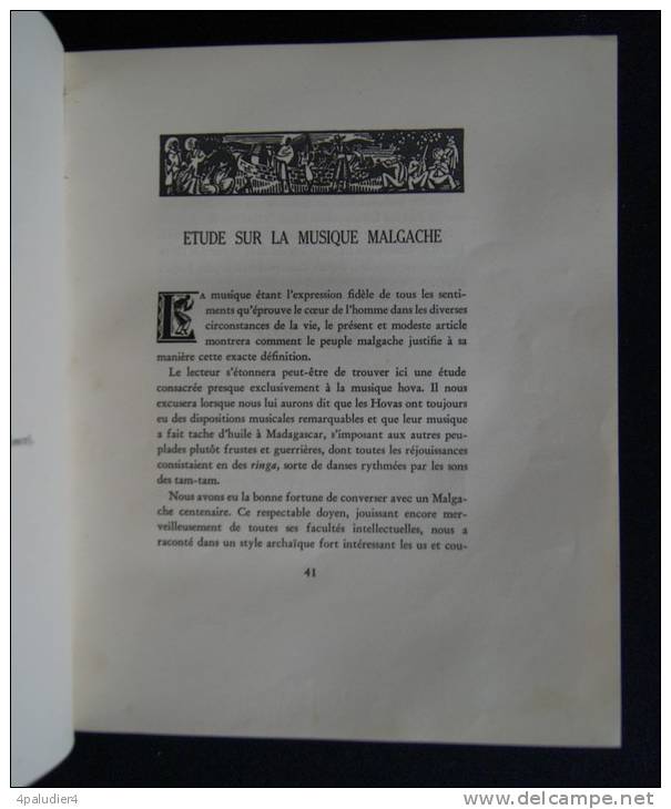 LA REVUE DE MADAGASCAR 1933 Ethnologie Art Décoratif Malgache  Musique Léon CAYLA Pierre CAMO - 1900 - 1949