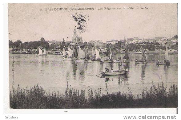 BASSE INDRE (LOIRE INFERIEURE) 6 LES REGATES DUR LA LOIRE 1905 - Basse-Indre