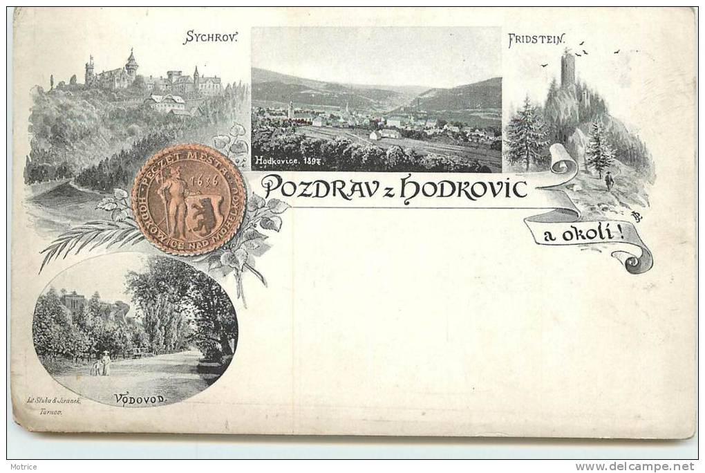 POZDRAV Z HODROVIC A Okoli  -  Carte Illustrée. - Slovaquie