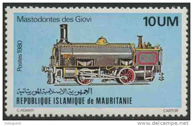 Mauritanie Mauritania 1980 Mi 704 YT 466 SG 679 ** “Mastodonte Del Giovi” (1853), Italy – Steam Locomotive / - Treinen