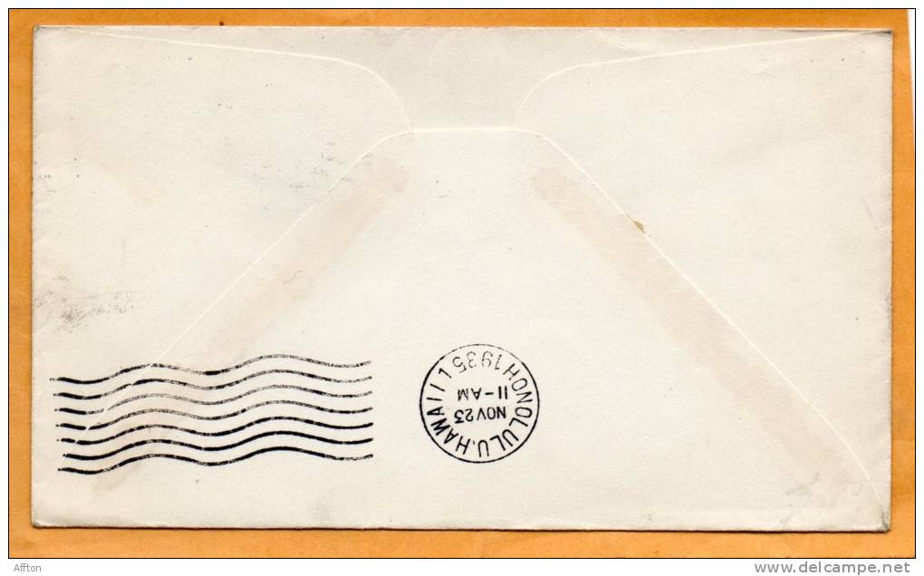 Via Pan American Clipper To Hawaii 1935 Cover - 1c. 1918-1940 Briefe U. Dokumente