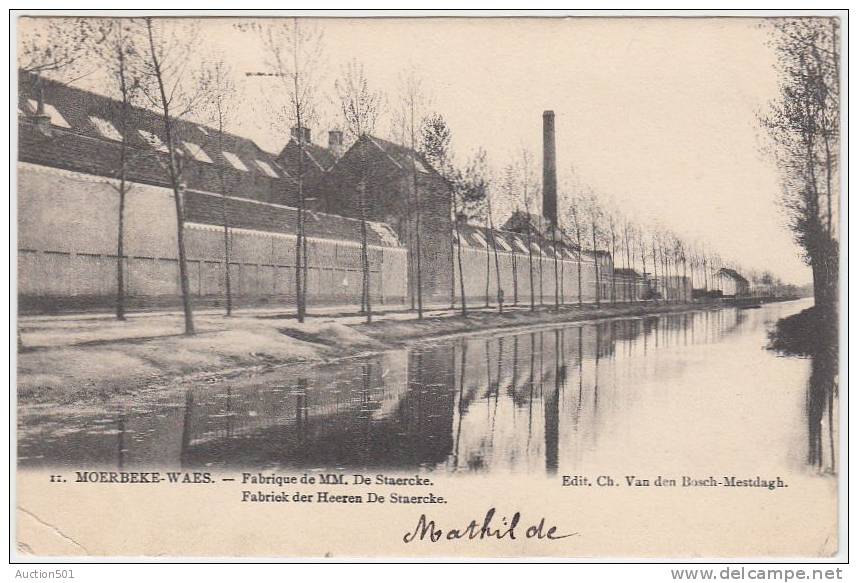 17389g FABRIEK - Heeren De Staercke - Moerbeke-Waes - 1903 - Moerbeke-Waas