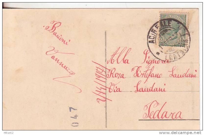 144*-Acireale-Catania-Siciia-Collegio Pennisi Ed Etna-v.1917 X Pedara - Acireale