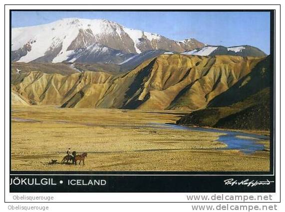 VOLCAN JOKULGIL ROP TOP CHEVAUX  LANDMANNALAUGER - Islande