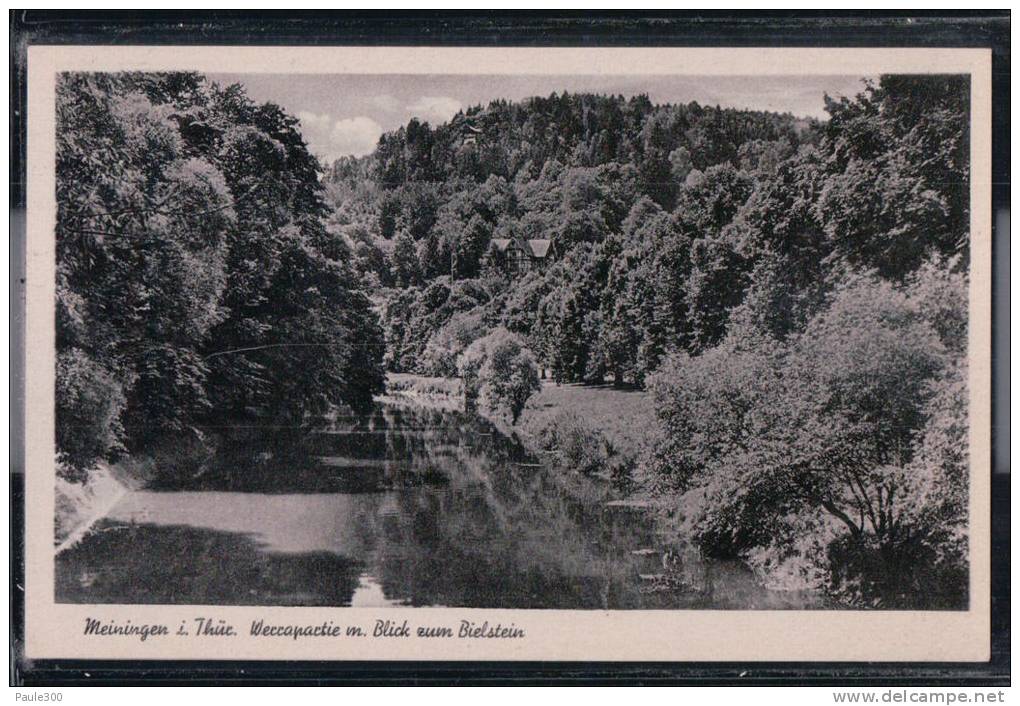 Meiningen - Werrapartie Mit Blick Zum Bielstein - Meiningen