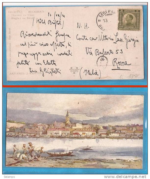 11-03  JUGOSLAVIJA BEOGRAD  POSTAL CARD PER ITALIA  INTERESSANTE - Lettres & Documents