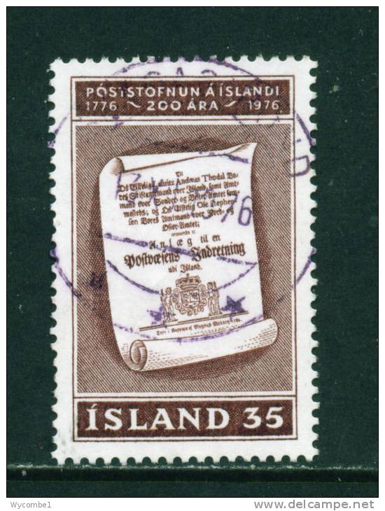 ICELAND - 1976 Postal Services 35k Used (stock Scan) - Oblitérés