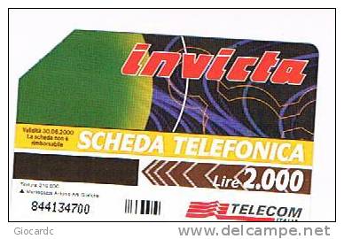 TELECOM ITALIA - OMAGGIO PRIVATE - C.&C. 3444 - INVICTA: GALAXY  2.000 - USATA - Private-Omaggi