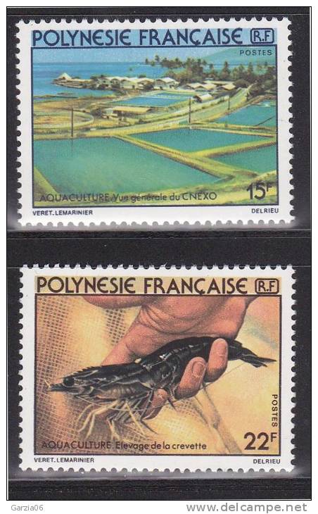 Polynésie - 150/151  - Neufs ** - Aquaculture - MNH - Unused Stamps