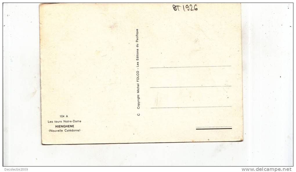 BT1926 Les Tours Notre Dame Hienghene   2 Scans - Nieuw-Caledonië