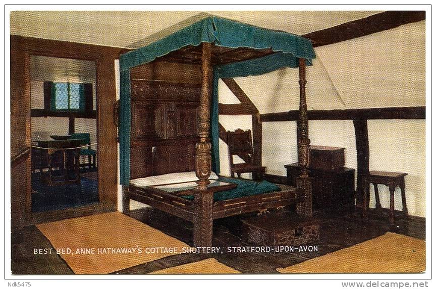 STRATFORD ON AVON : ANNE HATHAWAY'S COTTAGE, BEST BED - Stratford Upon Avon