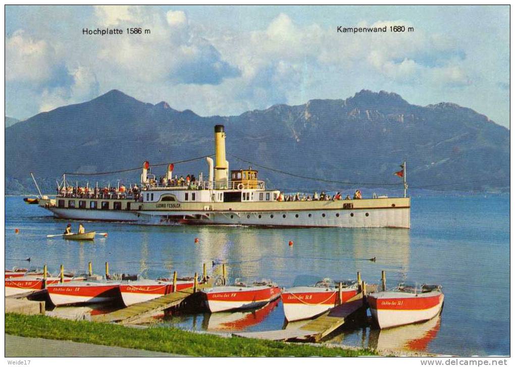 02071 - Raddampfer LUDWIG FESSLER Auf Dem Chiemsee - Steamers