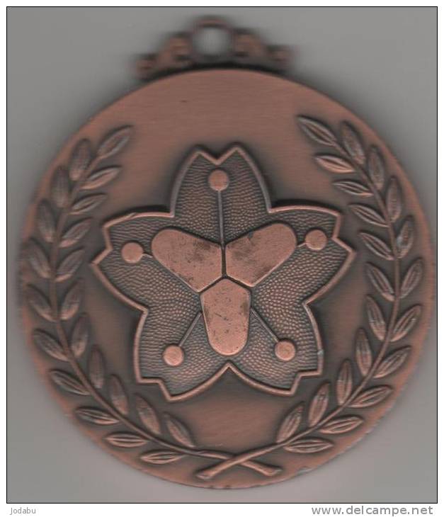 Belle Médaille Japonaise En Bronze..1999.. Sur Les Pompiers De   Amaguchi - Variétés Et Curiosités