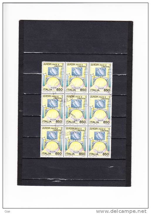 ITALIA  1995 - Sassone  2164 (blocco Di 9) - Europa-CEPT - 1991-00: Usati