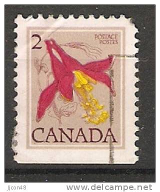 Canada  1977 -86  Difinitives: Flowers, Red Columbine  (o) Recess + Photo - Single Stamps