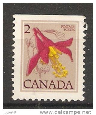 Canada  1977 -86  Difinitives: Flowers, Red Columbine  (o) Recess + Photo - Single Stamps