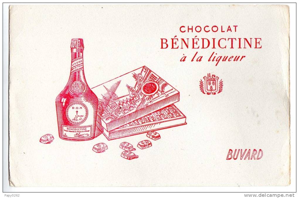 981B) Buvard - CHOCOLAT BENEDICTINE A LA LIQUEUR - Chocolat