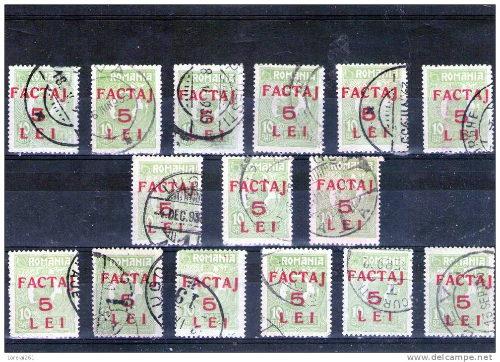 1926 - Timbre-poste De 1919 Avec Surcharge Mi No 5 Et Yv 5 LOT X 15 - Parcel Post