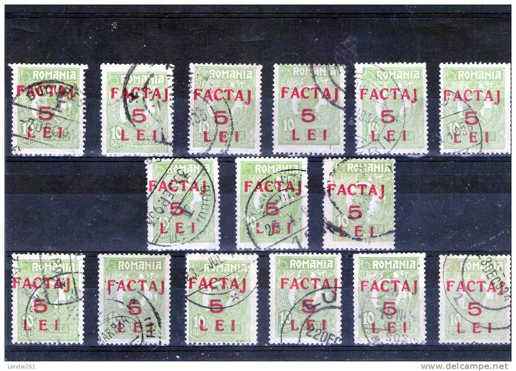 1926 - Timbre-poste De 1919 Avec Surcharge Mi No 5 Et Yv 5 LOT X 15 - Paquetes Postales
