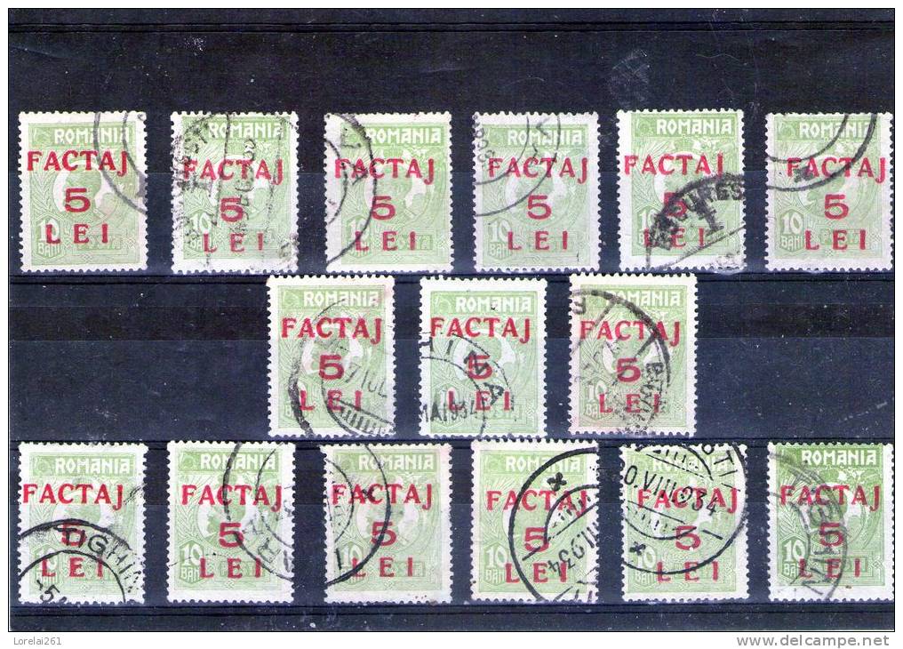 1926 - Timbre-poste De 1919 Avec Surcharge Mi No 5 Et Yv 5 LOT X 15 - Pacchi Postali