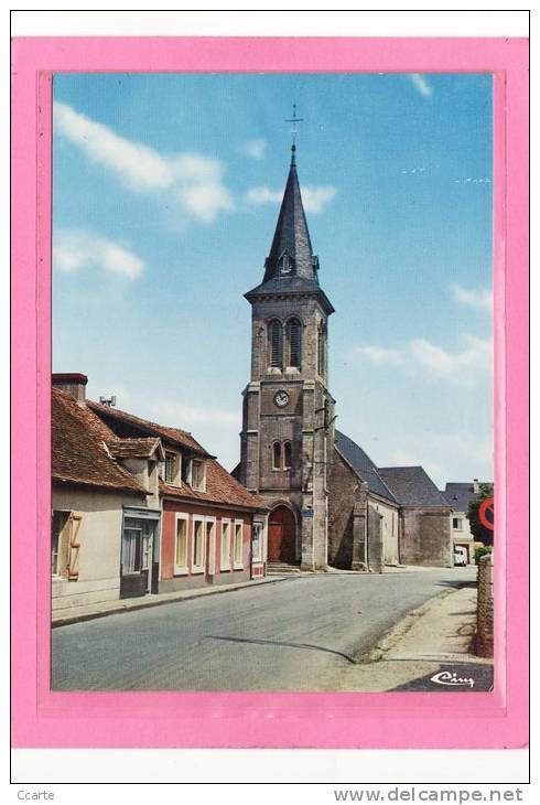 LA FRESNAYE-sur-CHEDOUET (72) / CPM / EDIFICES / L'Eglise - La Fresnaye Sur Chédouet