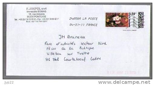 France Entier Postal PAP MonTimbreaMoi Ou MonTimbreenLigne ? Père Noël Santa Klaus 0,58 E Valable =) 7-06-2011 - Other & Unclassified