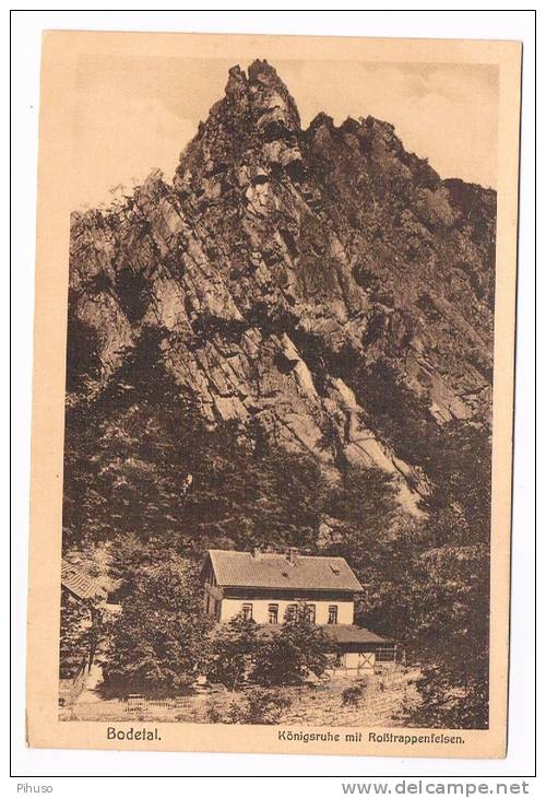 D3680    BODETAL : Königsruhe Mit Rosstrappenfelsen - Thale