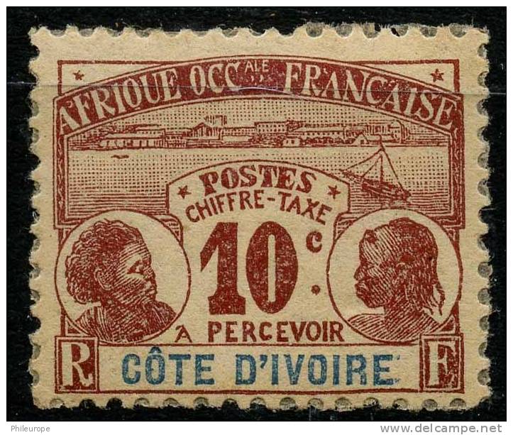 Côte D'ivoire (1906) Taxe N 2 * (charniere) - Other & Unclassified