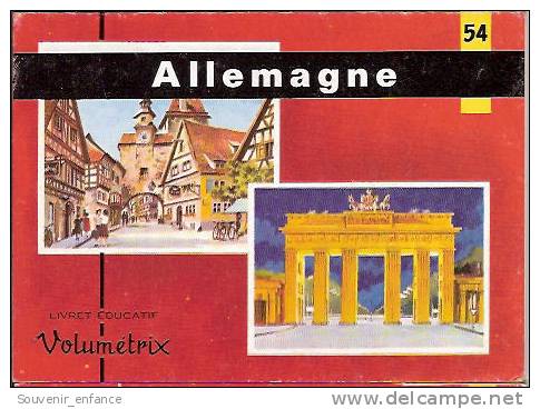 Livret Educatif Volumétrix Ecole Primaire Education Nationale  Histoire Géographie Allemagne - Didactische Kaarten