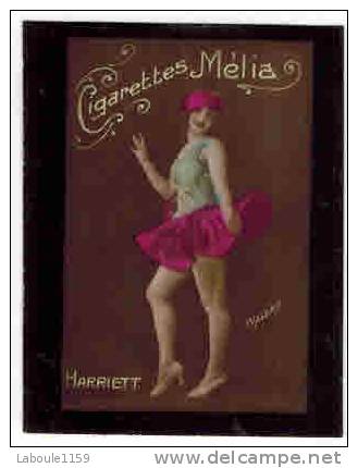 CHROMO EROTIQUE FEMMES ARTISTE PIN UP Cigarettes MELIA Illustrateur WALERY : " HARRIETT  " Femme Danseuse En Tutu - Melia