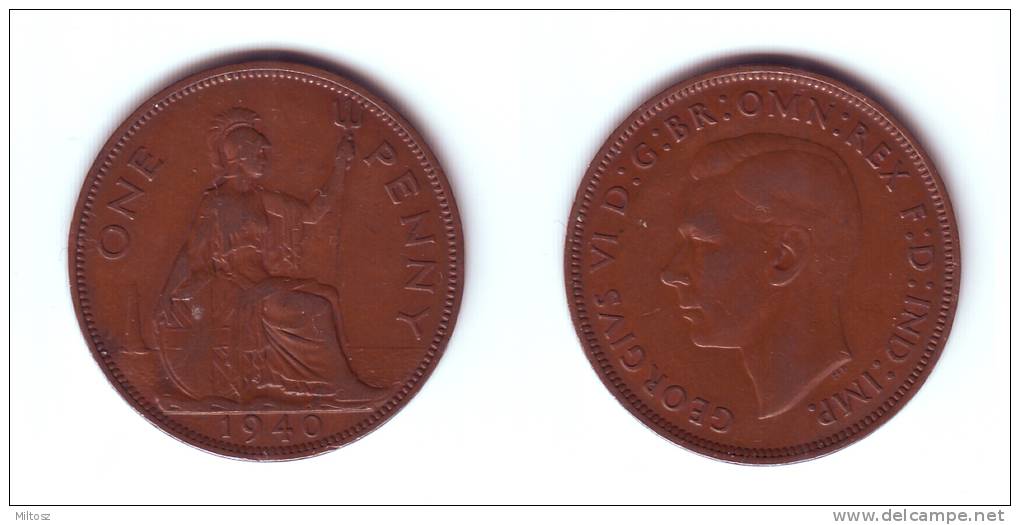 Great Britain 1 Penny 1940 - D. 1 Penny