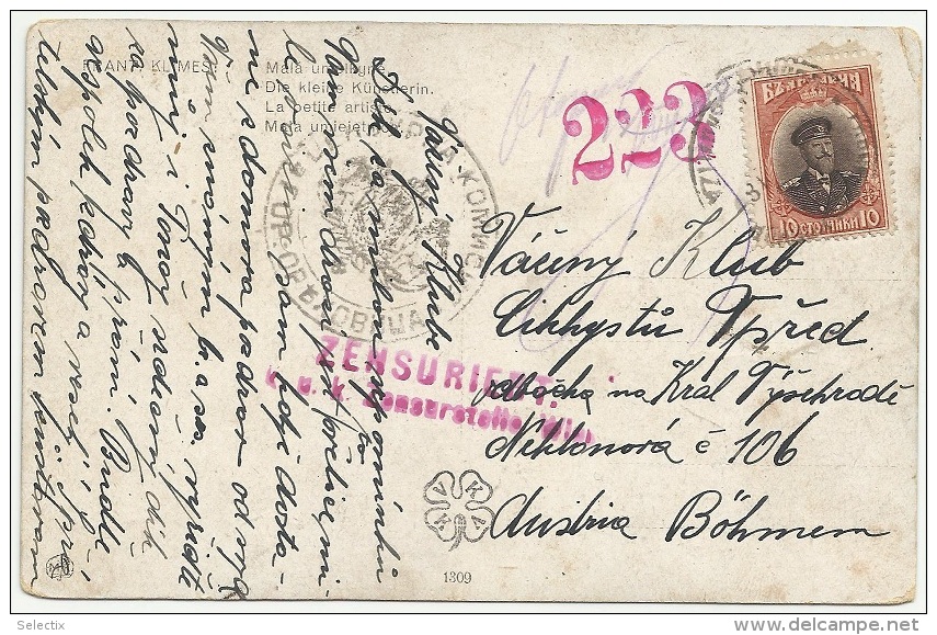 Bulgaria 1915 WWI - Censored Cover To Austria - War