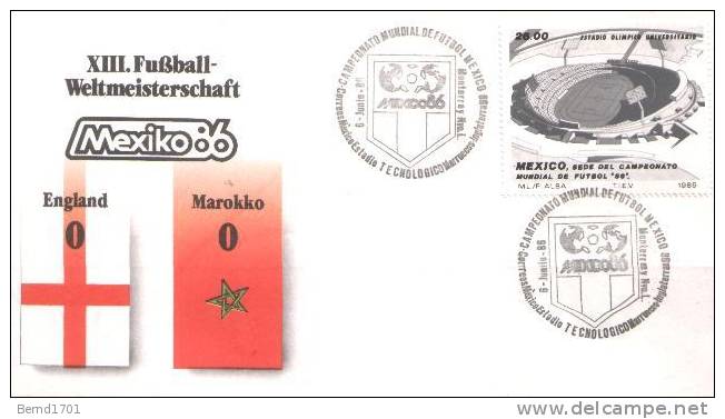 Mexico - Spezialbeleg / Special Document (m327) - 1986 – Mexico
