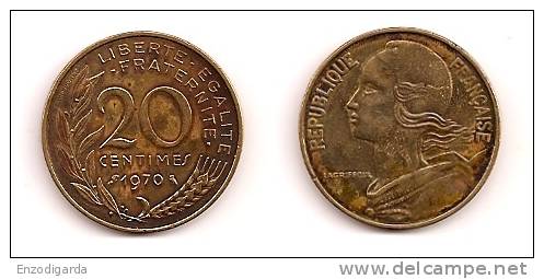 20 Centimes - Marianne - Bronze-Aluminium - ETAT TB - 1970 - G 332 - F 156-10 - 20 Centimes