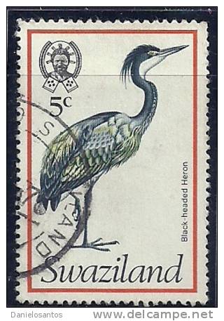 Swaziland 1976 Birds Aves Oiseaux Vegels - Black-headed Heron - Ardea Melanocephala Canc - Picotenazas & Aves Zancudas