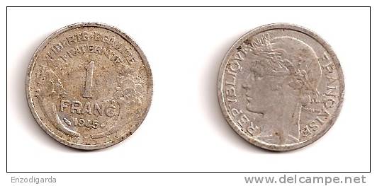 1 Franc - Morlon, Légère - Aluminium - ETAT B – 1945C - G 473a - F 221-8 - 1 Franc