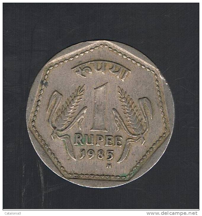 INDIA  -  1 Rupia 1985   (ceca H)  KM679 - Indien